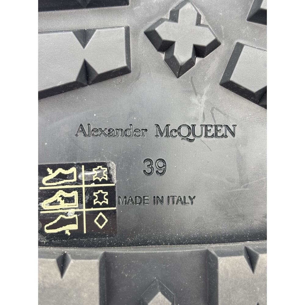 Alexander McQueen Wander Leather Cutout Combat Boots Black Size 39 / 9 - Picture 9 of 16